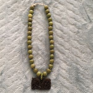 Jade with carved dragon
